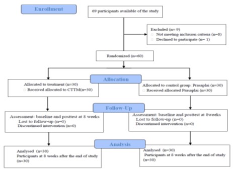 Flow chart of entry and discontinuation by participants during the study.